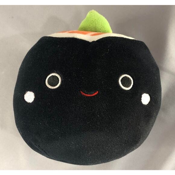 Sushi Squishmallow 5” Shozo Black Sushi Roll Food Squad Plush Kelly Toy 2022 - Picture 1 of 7